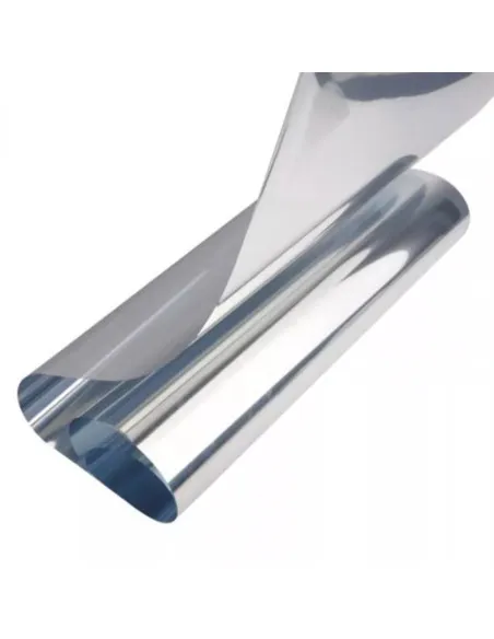 Folie protectie solara pentru geamuri interioare, cu efect de oglinda, UV, 60x300cm