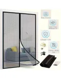 Set 3 Perdele Magnetice Antiinsecte, 210x100 cm, Închidere Automată, Montaj fără Scule
