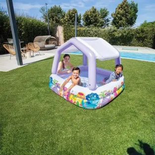 Piscină Gonflabilă Intex Sun Shade pentru Copii, cu Acoperiș, 157x157x122 cm, 280 L 2