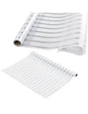 Folie decorativa pentru geam, Dungi Albe, 45 cm x