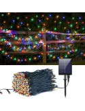 Instalație Solară 100 m, 1000 LED-uri, Panou Solar 1200 mAh, 8 Jocuri de Lumini