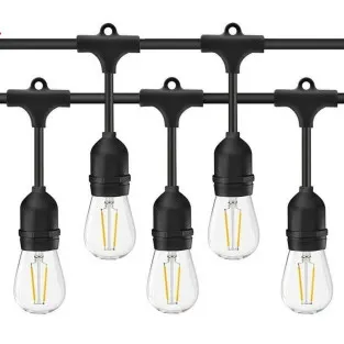 Ghirlanda Luminoasa, 10 Metri cu 10 Becuri, interconectabila, 2 filamente pe bec, 220V 2