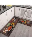Set 2 Covoare Bucătărie Antiderapante | 50x60cm & 50x120cm