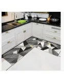 Set 2 Covoare Bucătărie Antiderapante | 50x60cm & 50x120cm