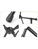 Scaun de pescuit, pliabil, gri sau albastru, material oxford 600D, dimensiuni 65x53x57cm, capacitate 150kg