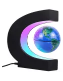 Glob anti-gravitațional plutitor magnetic Harta lumii cu lumină LED