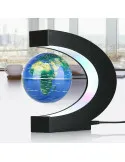 Glob anti-gravitațional plutitor magnetic Harta lumii cu lumină LED