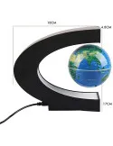 Glob anti-gravitațional plutitor magnetic Harta lumii cu lumină LED