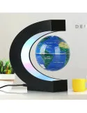 Glob anti-gravitațional plutitor magnetic Harta lumii cu lumină LED