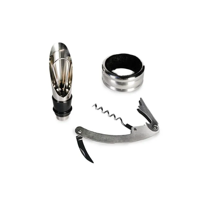 Set elegant de vin cu 3 accesorii
