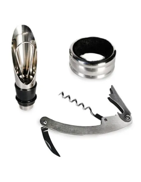 Set elegant de vin cu 3 accesorii