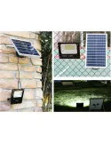 Proiector Solar 50W | Panou 35x23cm | 6000mAh | Aluminiu