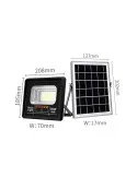 Proiector Solar IP66 cu Telecomandă și Senzor,50W/100W/150W/200W/300W/400W/500W/600W/1200W Negru