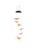 Lampa solara tip model fluture cu led rgb