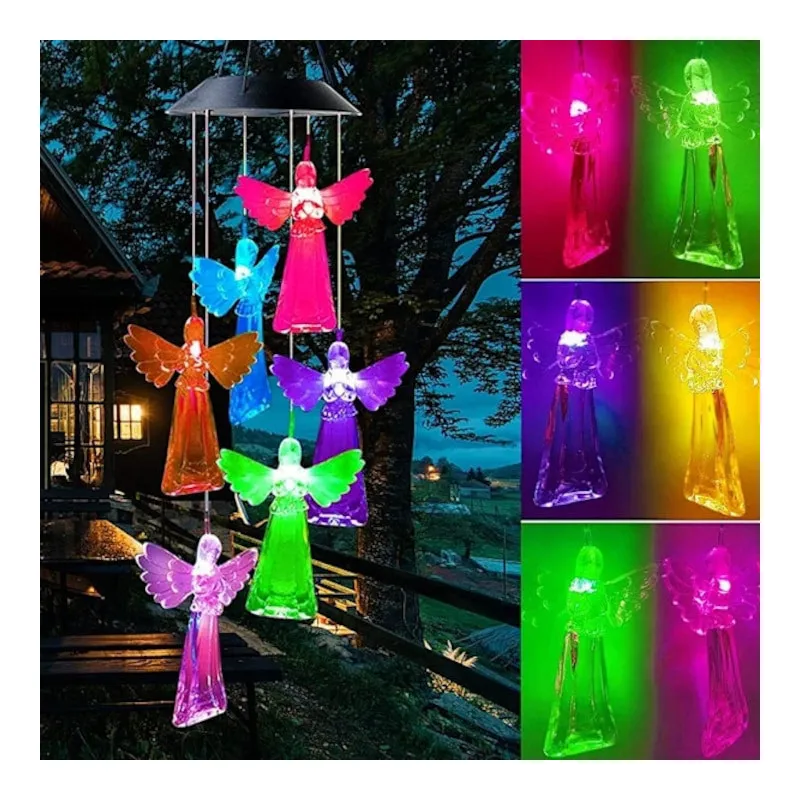 Set 2 x Decoratiune solara de gradina, 6 Ingerasi