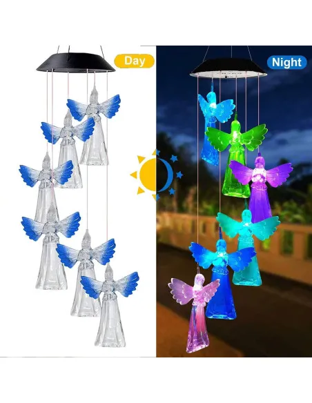 Set 2 x Decoratiune solara de gradina, 6 Ingerasi