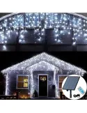 Instalatie Solara franjuri, turturi ingali, lungime12m , 300 led-uri, diverse culori