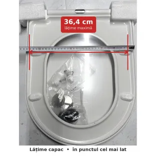 Capac WC Küstenlinie Soft-Close, Formă D, Antibacterial 2