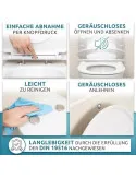 Capac WC Küstenlinie Soft-Close, Formă D, Antibacterial
