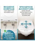 Capac WC Küstenlinie Soft-Close, Formă D, Antibacterial