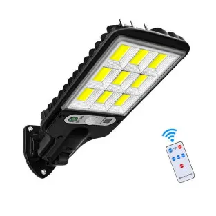 Set 5 x Lampi Solare de Perete cu 72 LED-uri COB, 50W, 3 Moduri de Functionare, Telecomanda, Senzor de Miscare si Lumina 2