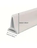Opritor apa , garnitura silicon flexibil cu banda adeziva, 150cm, alb