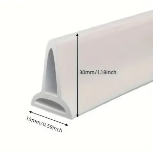 Opritor apa , garnitura silicon flexibil cu banda adeziva, 150cm, alb 2