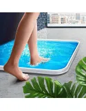 Opritor apa , garnitura silicon flexibil cu banda adeziva, 150cm, alb