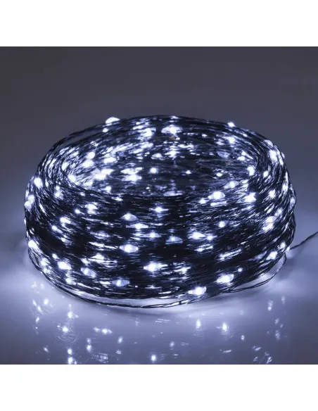 Instalatie Craciun 1000 LED-uri (100m), Anedius, Alb RECE, 31V , Timer și 8 Moduri - Exterior/Interior IP44