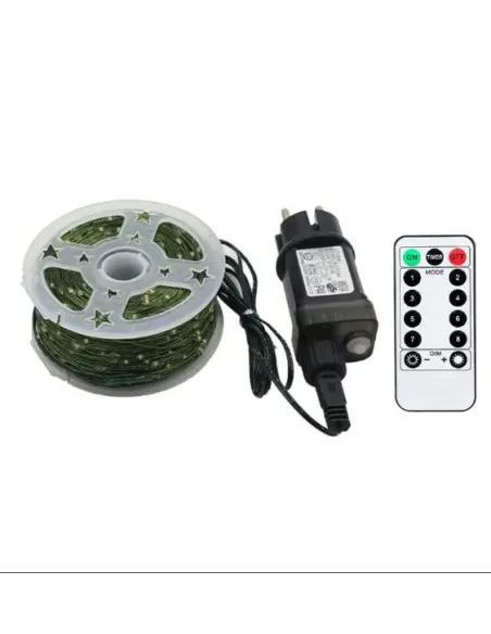 Instalatie Craciun 1000 LED-uri (100m), Anedius, Alb RECE, 31V , Timer și 8 Moduri - Exterior/Interior IP44