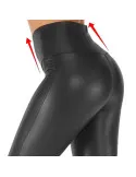Colanti imitatie de piele negri