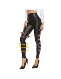 Colanti imitatie de piele negri