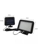 Proiector 10W 56LED cu Senzor de miscare si panou