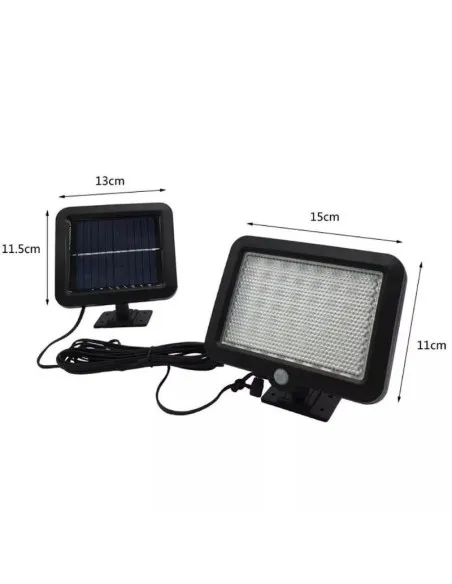 Proiector 10W 56LED cu Senzor de miscare si panou