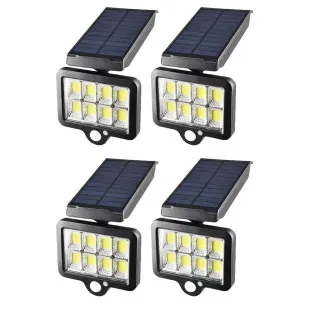 Cumpara Set 4 x Proiector solar 160 LED 8 COB