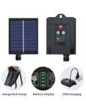 Instalație solară 500 LED – 50m Alb cald , panou mare, controler, alimentare solară + USB