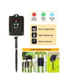 Instalație solară 500 LED – 50m Alb cald , panou mare, controler, alimentare solară + USB