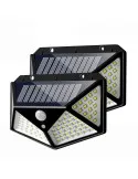 Lampa cu panou solar si senzor de miscare,100 LED