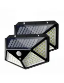 Lampa cu panou solar si senzor de miscare,100 LED