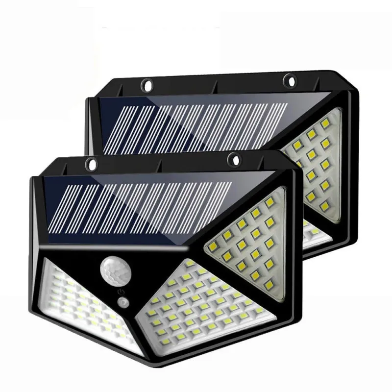 Lampa cu panou solar si senzor de miscare,100 LED