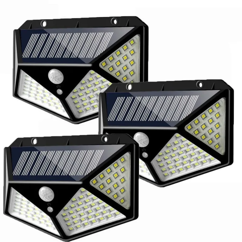 Lampa cu panou solar si senzor de miscare,100 LED