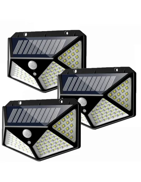 Lampa cu panou solar si senzor de miscare,100 LED