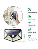 Lampa cu panou solar si senzor de miscare,100 LED