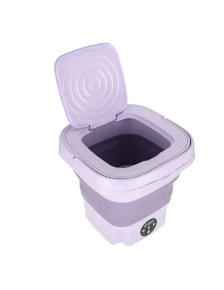 Mașină de spălat mini portabilă complet automată și pliabilă, multifuncțională, cu consum redus, ultra-silentioasă