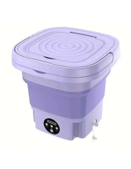 Mașină de spălat mini portabilă complet automată și pliabilă, multifuncțională, cu consum redus, ultra-silentioasă
