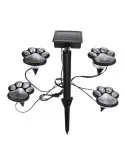 Set 4 Lămpi Solare Paw Print – Iluminare Decorativă cu Labuțe