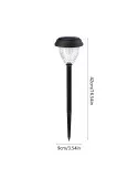 Set 4 Lampi Solare LED pentru Alee și Grădină, Alb Cald + RGB, Schimbare Culoare, IP65