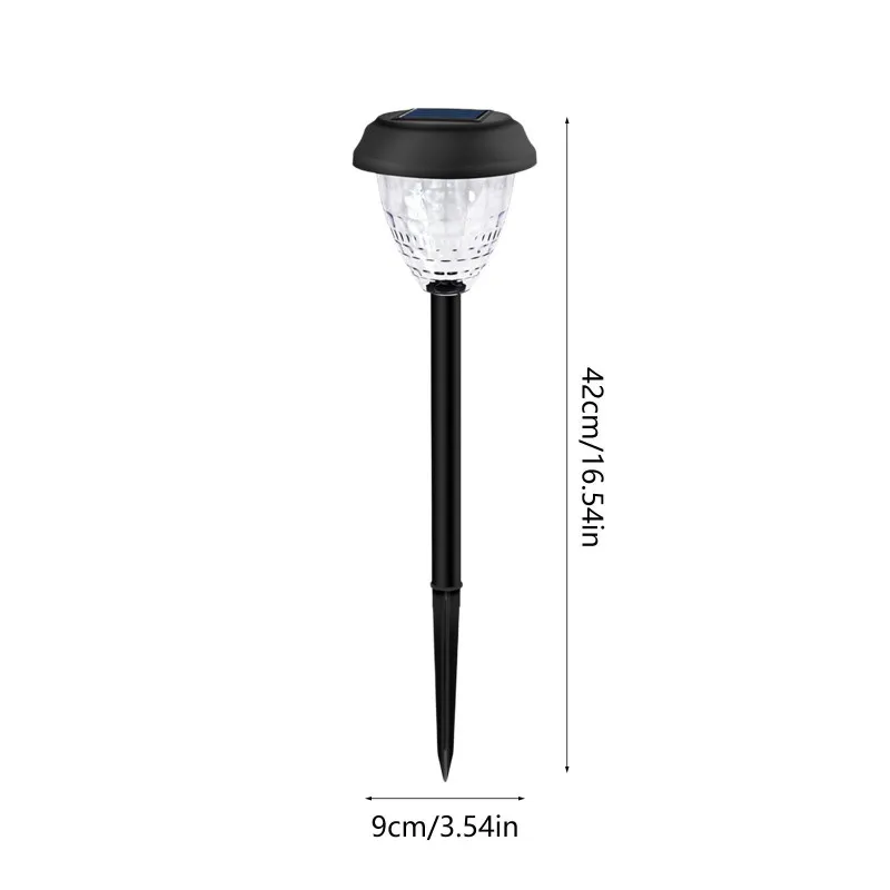 Set 4 Lampi Solare LED pentru Alee și Grădină, Alb Cald + RGB, Schimbare Culoare, IP65