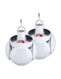 Set 3 x Bec cu panou solar si acumulator, 5 trepte de iluminat