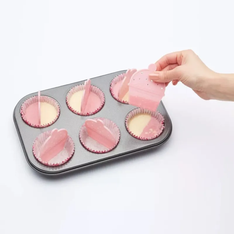 Tava de copt 26x18 cm, inox, 6 briose